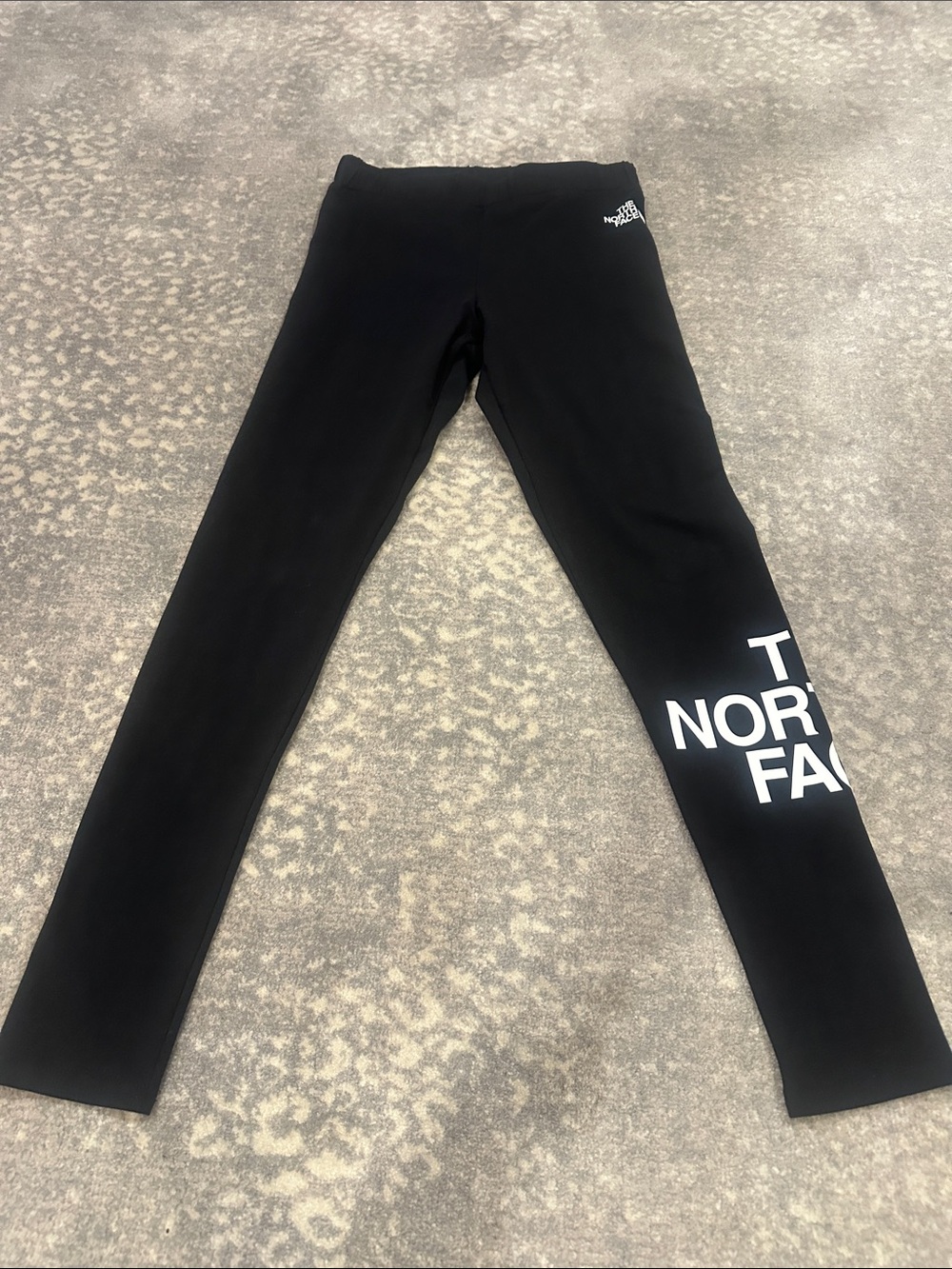 THE NORTH FACE KIDS LEGGINGS SIZE 12 BLACK AND WHITE